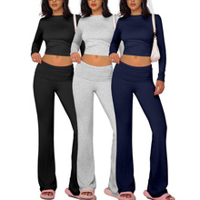 E 62061 Solid Slim Two-piece Set ��ɫ����������װ�羳��