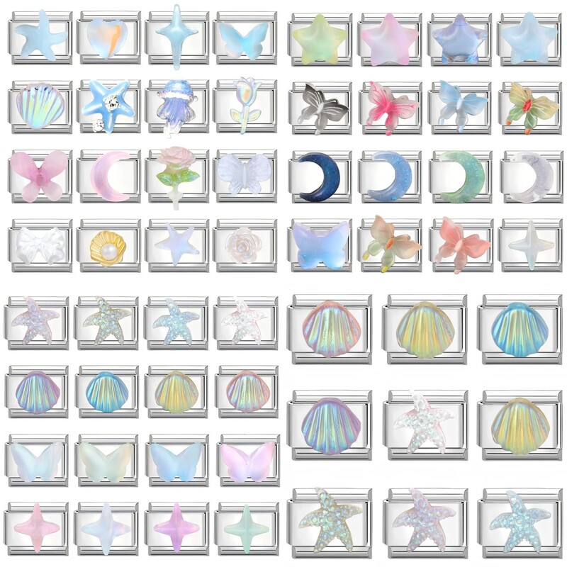 Modular Bracelet with Ocean Element Pattern Series DIY Watch Strap Bracelet Niche Exquisite Gift for Best Friends and Couples Birthday Present Modular Bracelet with Ocean Element Pattern Series DIY Watch Strap Bracelet Niche Exquisite Gift for Best Friends and Couples Birthday Present