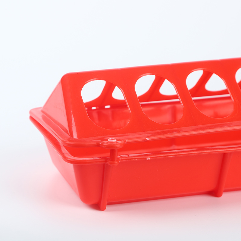 Comedero automático rectangular para pollo, codorniz y paloma, cajón de alimentación para aves de corral
