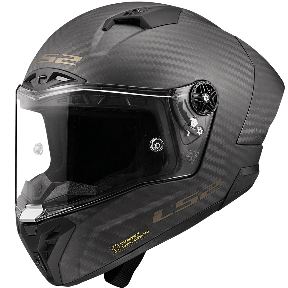 LS2 fibra de carbono casco de la motocicleta de los hombres y las mujeres de carreras de motos casco completo Four Seasons universal verano trueno Feng FF805