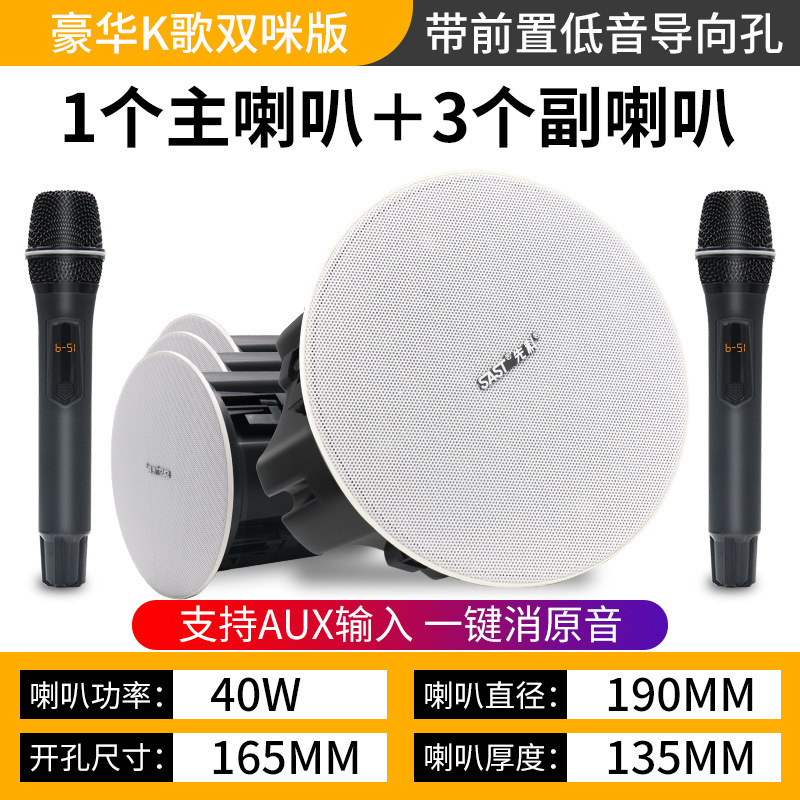 Xianke ワイヤレス Bluetooth 天井スピーカー 天井スピーカー 埋め込みスピーカー ショップ レストラン 商業用|undefined