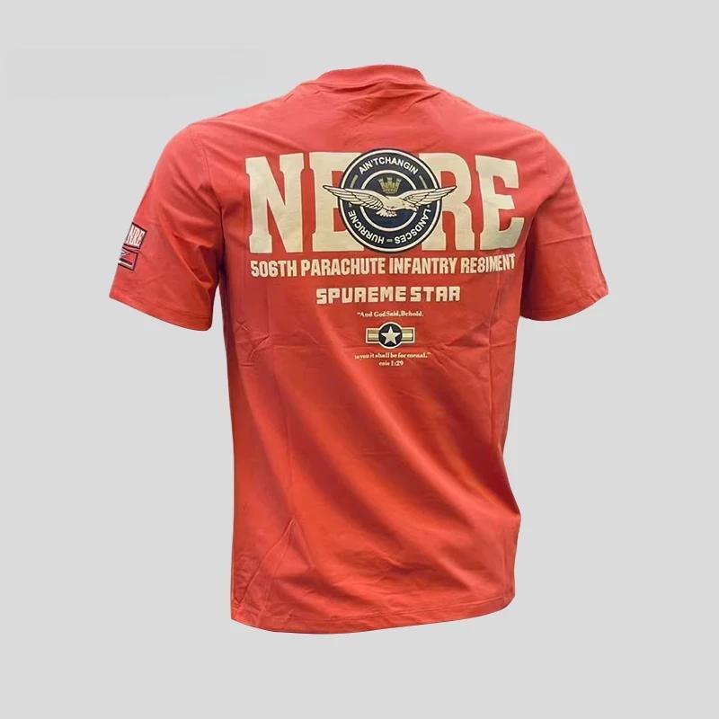 Men's short-sleeved T-shirt, hot-selling style, 2026 new summer, high-end trendy American style, plus size, versatile.