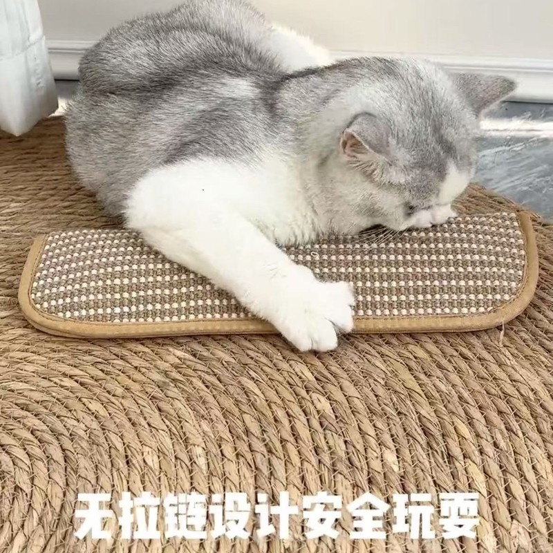 宠物猫抓垫猫薄荷玩具剑麻耐磨猫抓板枕头抱枕猫玩具含猫薄荷用品|undefined