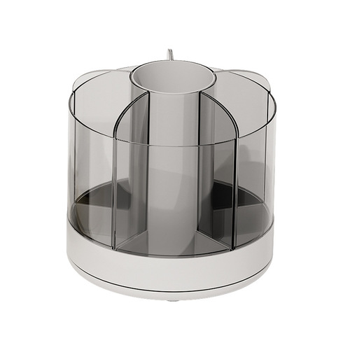 Transparent 360-degree rotating pen container storage box desktop pen container girls children stationery storage cylinder multifunctional pen barrel