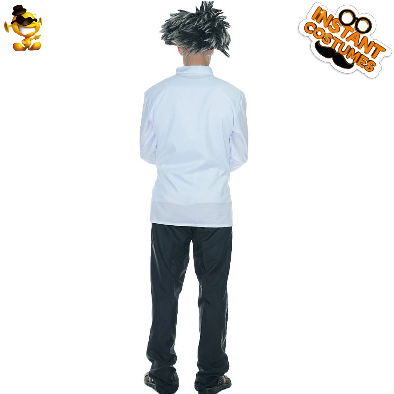 Los hombres de Halloween blanco y negro Top cos traje Halloween carnaval fiesta mascarada Cosplay