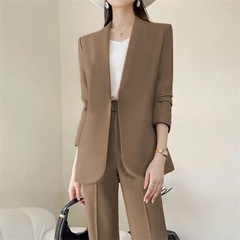 女性用春秋スーツ、2025年春秋新作韓国風ストリートカジュアルファッション気質女性用プロスーツ
