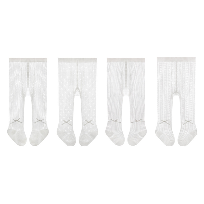 Pantimedias para niñas verano malla ultrafina transpirable deshuesada bebé leggings bowknot princesa calcetines de baile