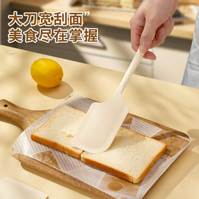 Silicone spatula baking tools birthday cake cream scraper spatula integrated kitchen household high temperature resistant spatula