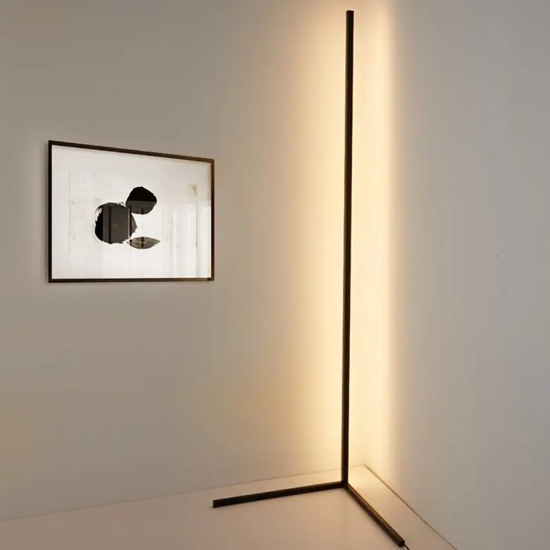 Warm White Three-Color Floor Lamp, Dimmable, Modern Creative Bedroom Living Room Ins-Style Standing Led Ambient Corner Lamp Wholesale