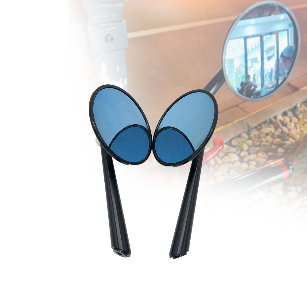 Motorcycle rearview mirror universal modified rearview mirror moped handlebar mirror 22mm all aluminum round handlebar mirror