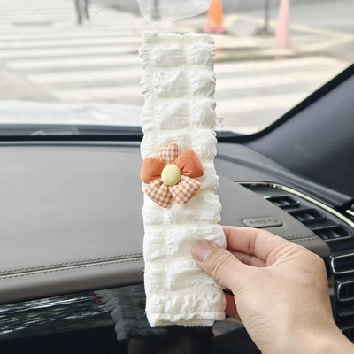 Seat belt shoulder pad, Fresh and Simple Floral