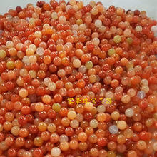 黄龙玉新疆三彩金丝玉散珠戈壁玉珠 圆珠手链项链配珠耳环吊坠