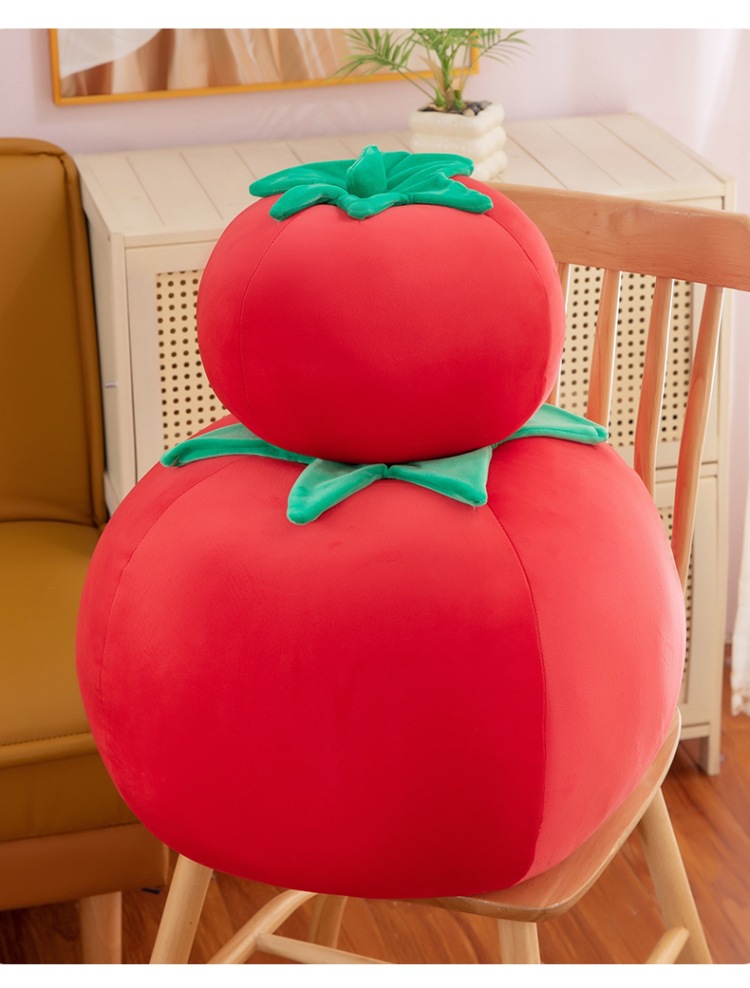 Tomato Plush Doll Artificial Tomato Pillow Doll Plush Toy Large Vegetable Doll Activity Gift Batch
