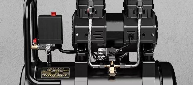 Silent Air Compressor, Oil-Free Air Compressor, High-Pressure Woodworking Spray Paint Portable 220V Air Pump