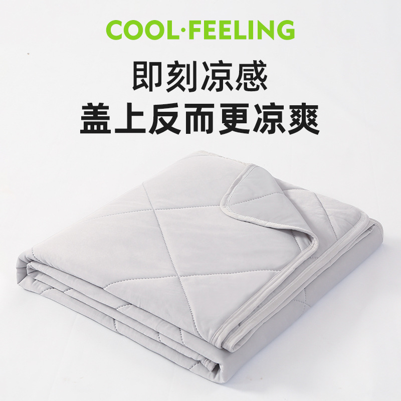 Cross-Border Hot Selling Summer Cooling Quilt Air-Conditioning Quilt Core Cooling Silk Summer Quilt Company Group Purchase Store Celebration Live Broadcast Manufacturer Wholesale