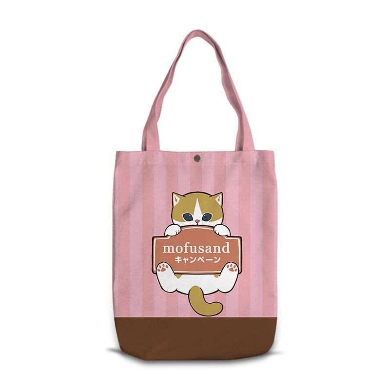 New Design Mofusand Cartoon Multi-Picture Single-Shoulder Canvas Bag Casual Shoulder Bag Shopping Bag New Design Mofusand Cartoon Multi-Picture Single-Shoulder Canvas Bag Casual Shoulder Bag Shopping Bag