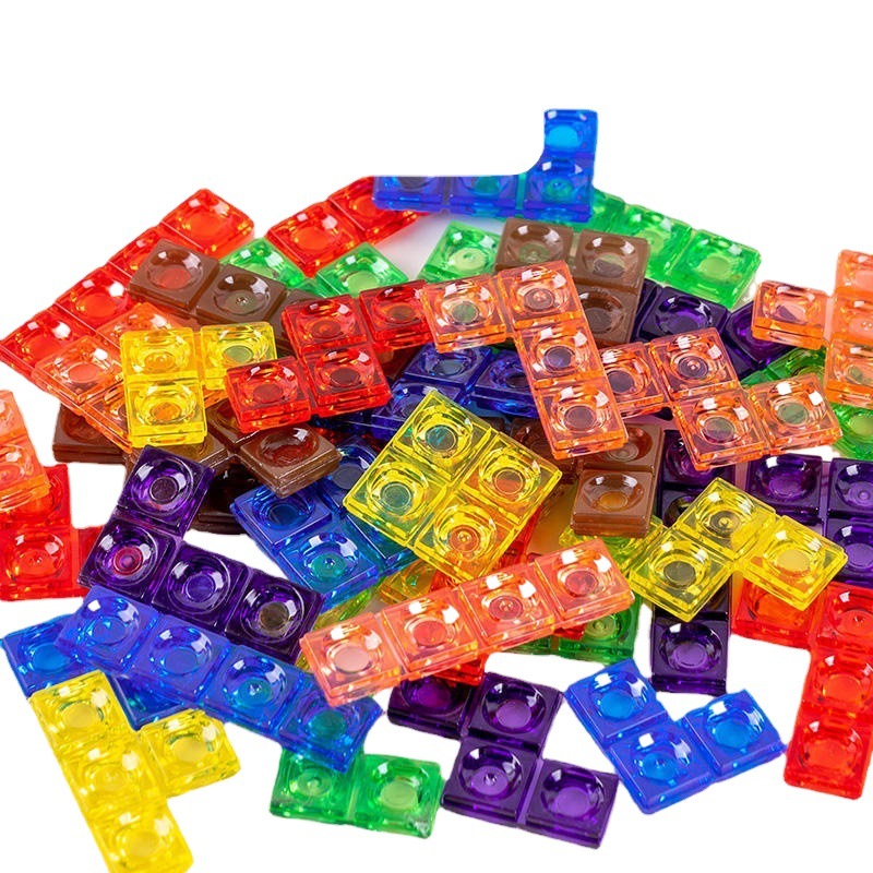 Juguetes educativos para niños 3D rompecabezas tridimensional bloques de construcción de 5-6 años de edad niños y niñas pensando en la formación de la educación temprana Tetris image 1