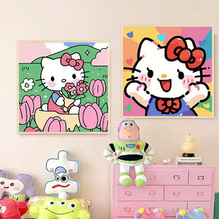 HelloKitty�����ͮ�diy��ͨ������ɫ����ϵ�Ͳʮ��Tɫ��ϩ��
