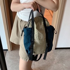 lululemon 7L女士多用包运动双肩包休闲单肩斜挎瑜伽包轻便子母包