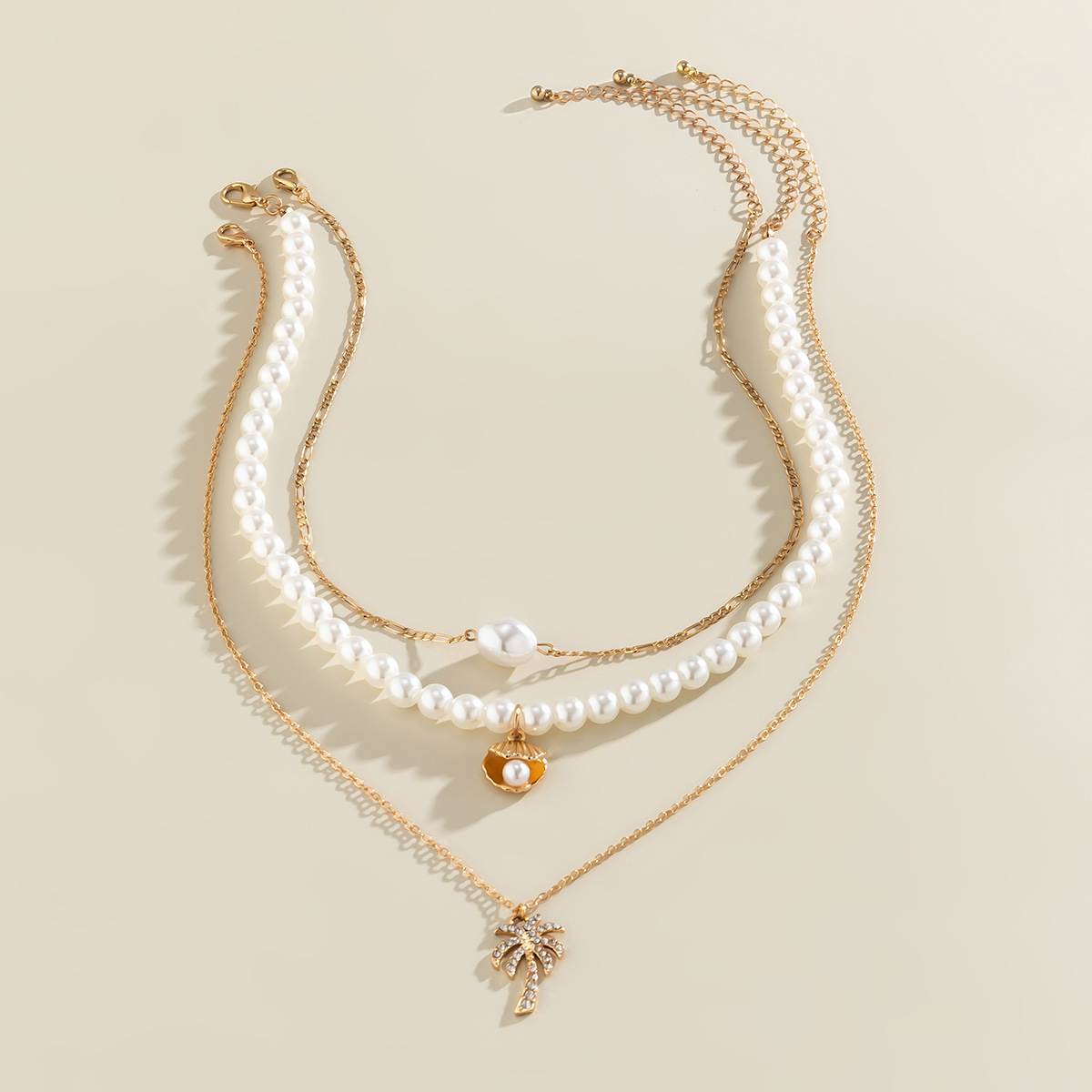 Boho-Halskette mit Muscheln und Seesternen, Vintage-Perlen-Halskette mit Quasten, Urlaubs- und Strandkette, Schmuck für Frauen und Mädchen_voghion.com