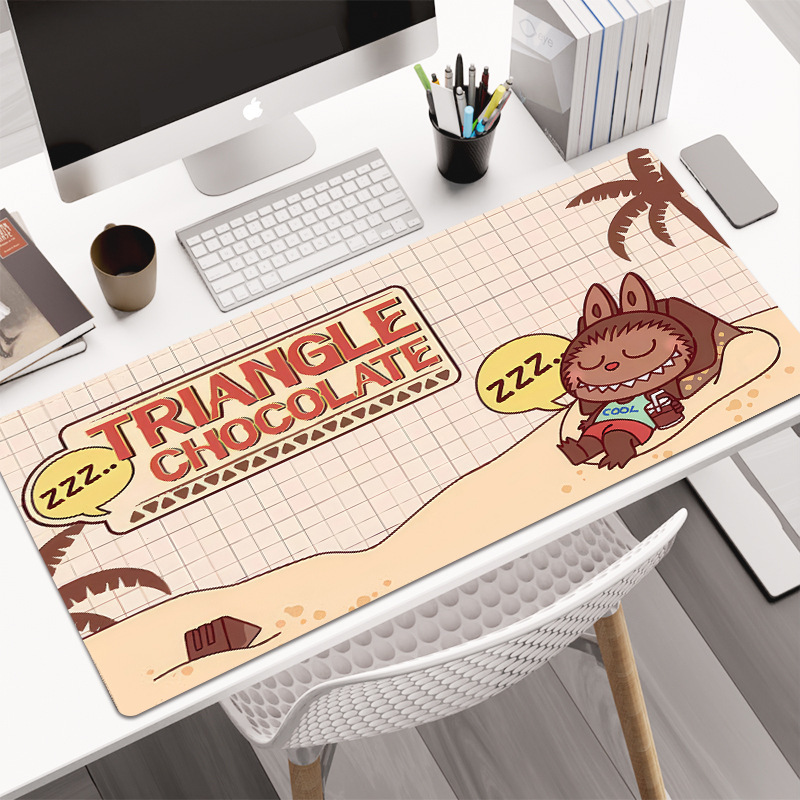 Cute mouse pad cloth cloth cartoon table mat thermal transfer process support to figure girls non-slip keymat