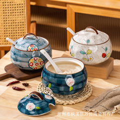家庭用台所に豚油缶セラミックスを入れて高温調味料箱に唐辛子油缶を密封して辛い缶をかける