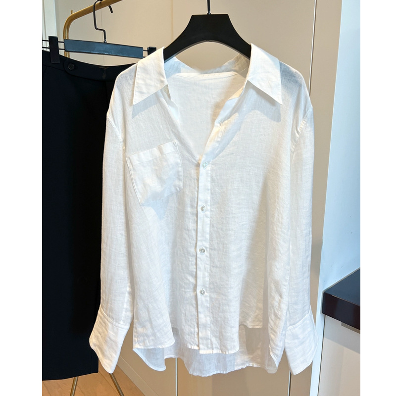 White summer thin design shirt