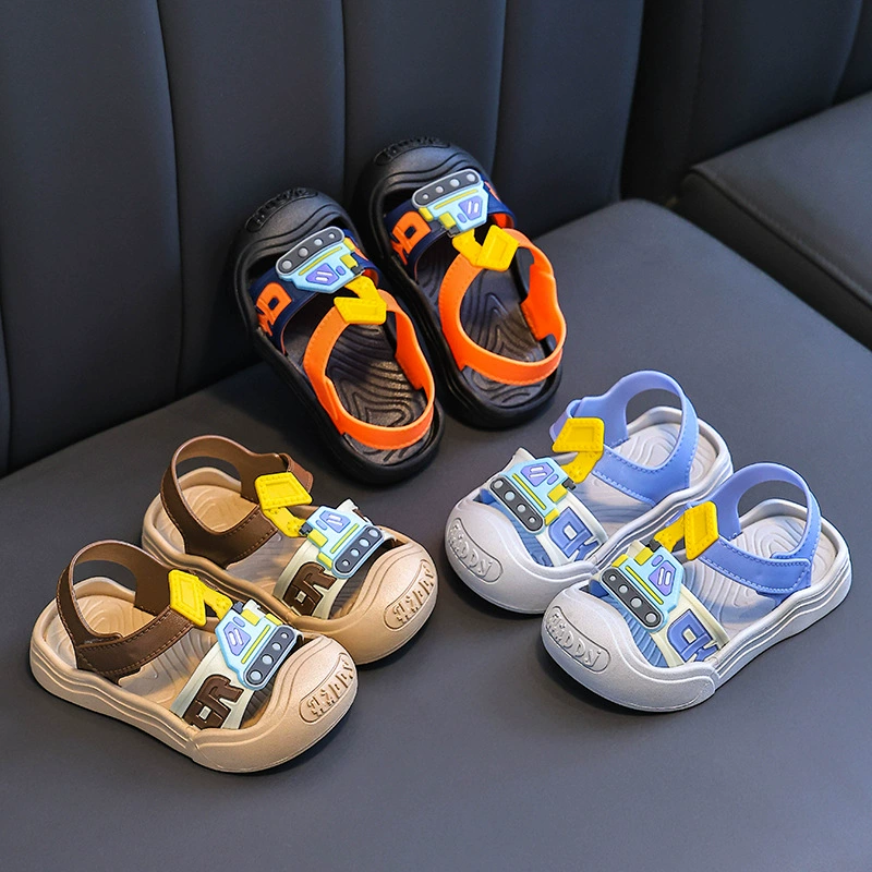 Детские тапочки Летние девочки мальчик нескользящий мягкий нижний мультфильм детское круто