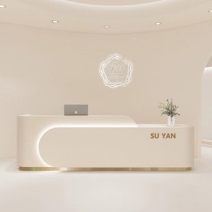 Beauty Salon Front Desk Reception Desk Light Luxury Clothing Store Training Institution Bar Cashier Counter