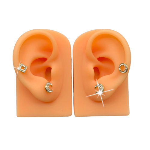 软采耳道具练习展示品硅胶耳朵仿真模型倒模展示耳穴仿真展示道具