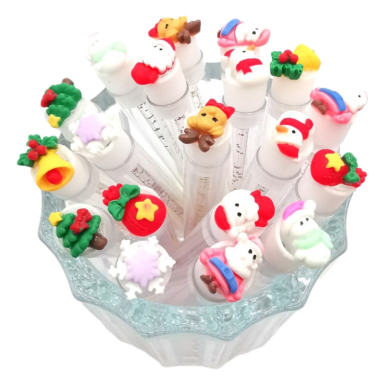 Cross-border Christmas Halloween test tube mascara brush rotating tube mascara brush disposable mascara brush with tube