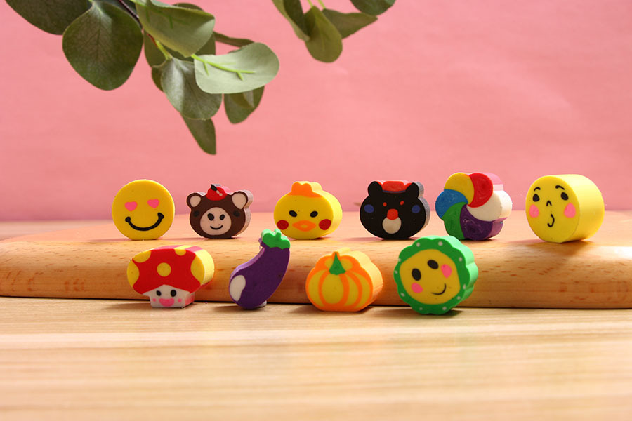 3g Weight 1 Piece Quantity Cute Creative Cartoon Fruit Animal Children's Eraser 1 Piece