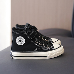 Children's Fleece Canvas Shoes Children's Double Cotton Shoes 2022 Winter Model Boys' Cloth Shoes Thick Girls' Winter Shoes Warm Shoes