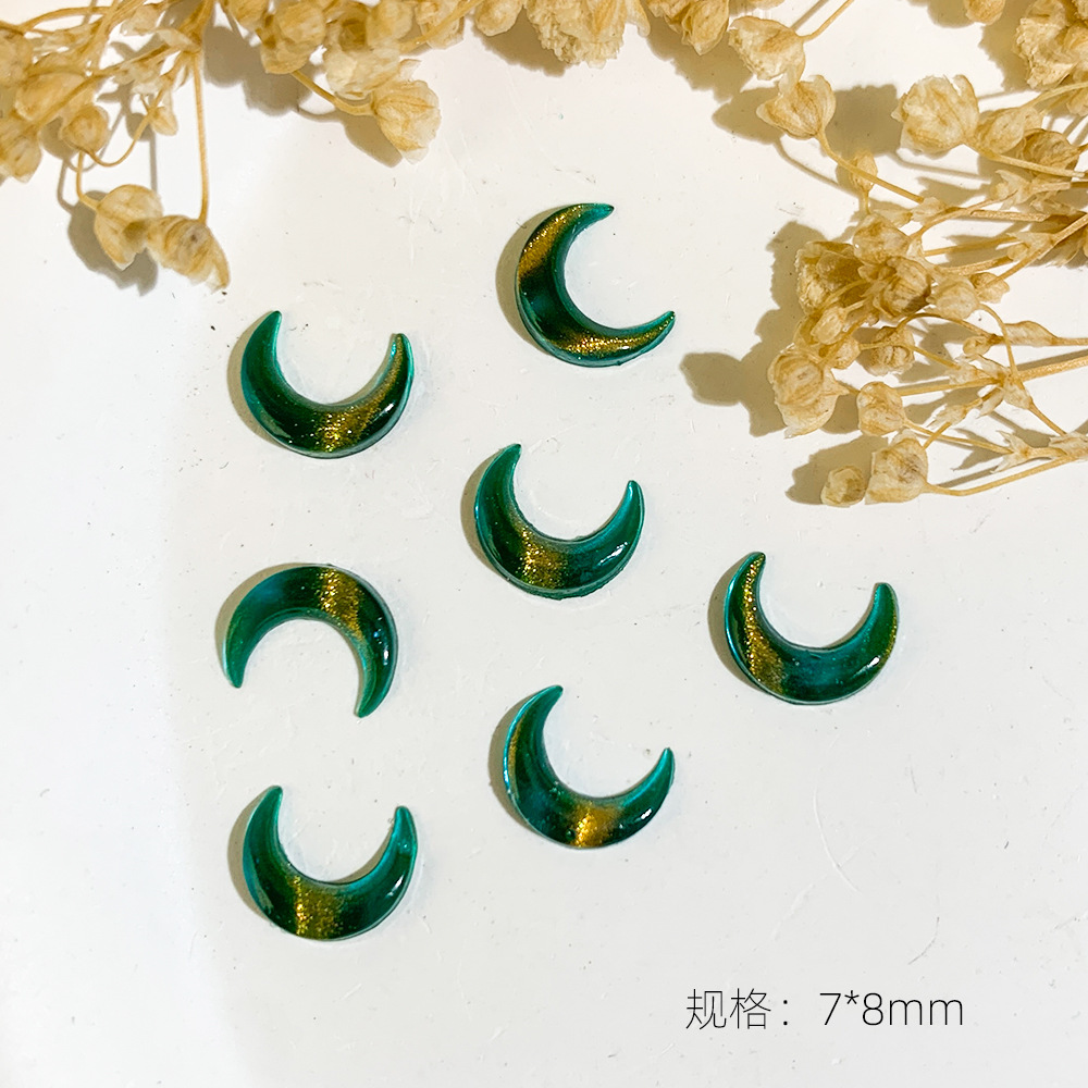 달-7*8mm-녹색 고양이 눈