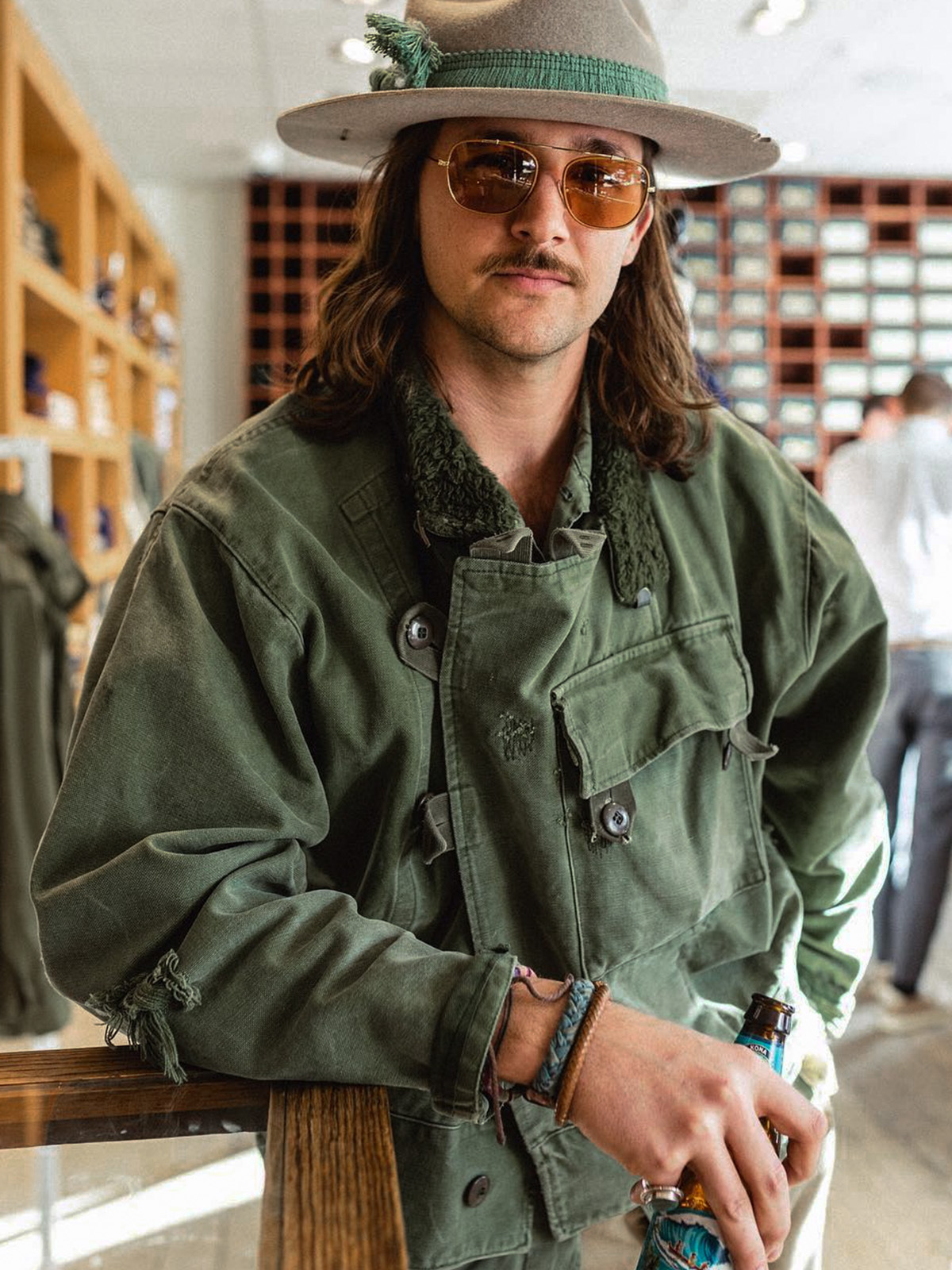 Madden Workwear American Vintage Swedish Motorcycle Jacket Ami Khaki…