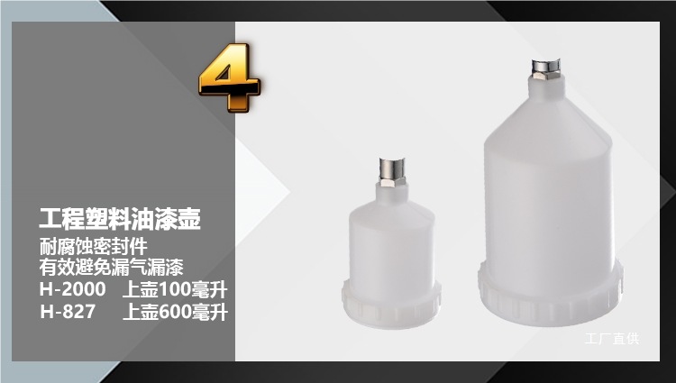 Chengneng H2000 Small-Caliber Spray Paint Gun Leather Coloring and Repair H827 Car Coating Sheet Metal Furniture Spray Peihui