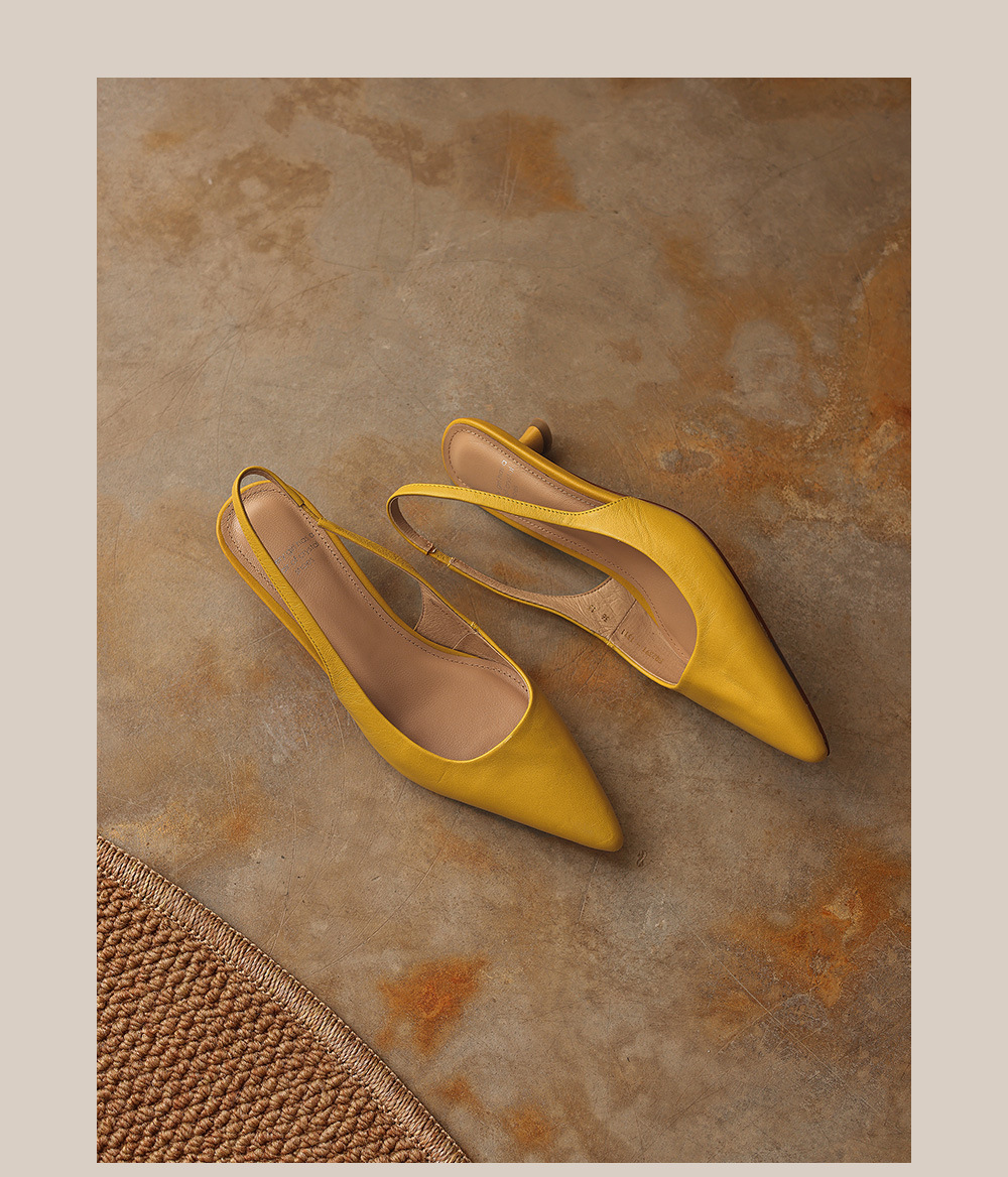 Sandal nữ mũi nhọn da cừu hở gót, gót vuông ổn định, phong cách Hàn Quốc — đen chi tiết 20