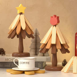 创意一棵树杯垫硅胶模具diy餐垫锅垫碗垫杯垫防烫垫摆件硅胶模具