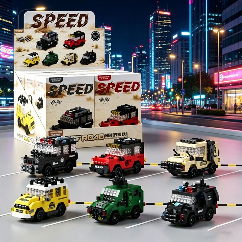 Mekensm Micro-Particle Building Blocks Off-Road Racing Car Ornaments Kidsren's Educational DIY Assembled Toy Gifts Mekensm Micro-Particle Building Blocks Off-Road Racing Car Ornaments Kidsren's Educational DIY Assembled Toy Gifts