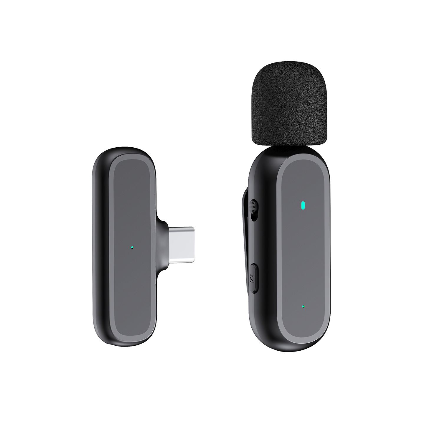 Factory Direct Sale K60 Wireless Lavalier Microphone 2.4G Charging Case Mini Livestream Reverb Small Microphone Noise Reduction