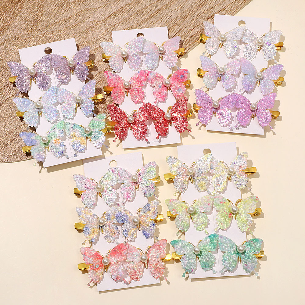 Children's cute hairgrip pearl