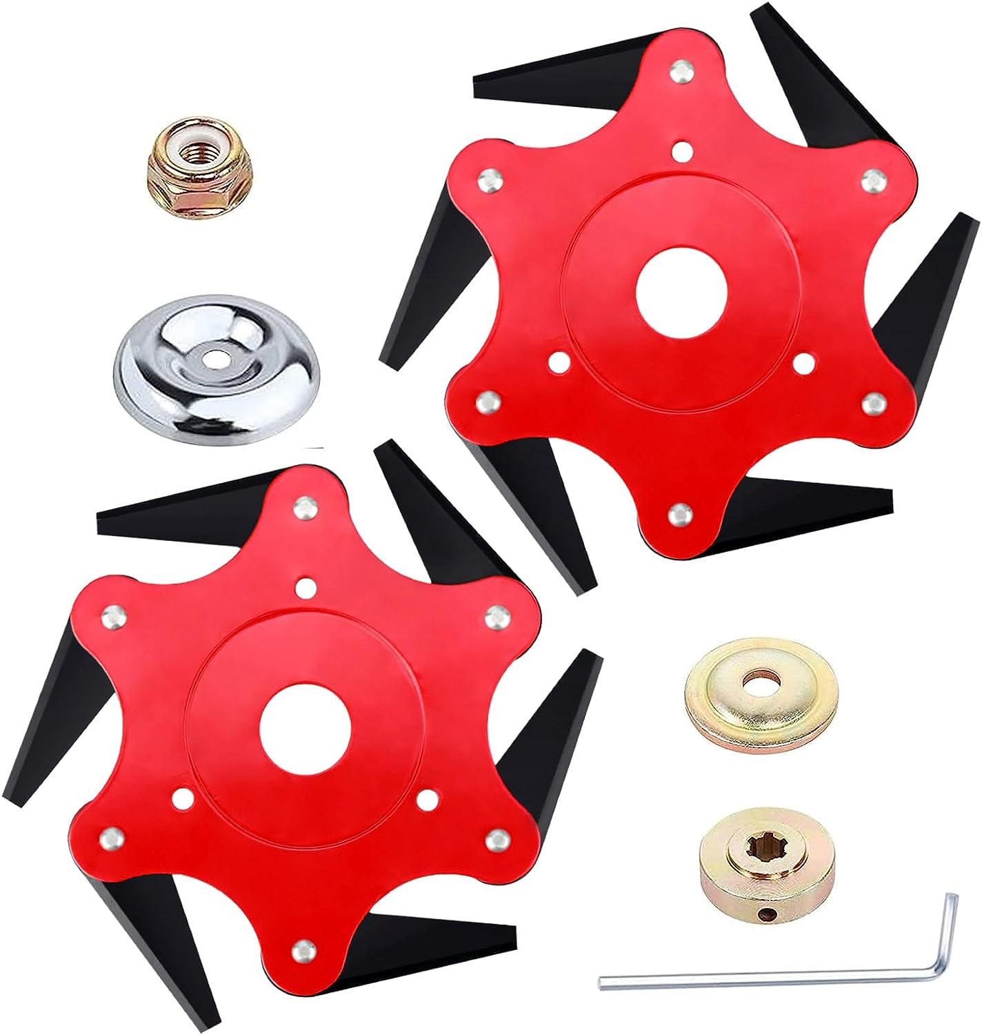 Venta directa de fábrica Placa de cadena cabeza de hierba 20 dientes cuchillo placa Cadena de 9 pulgadas hoja dentada cabeza de hierba accesorios cortacésped