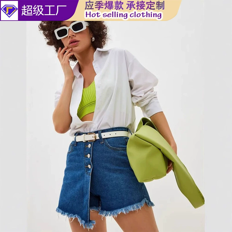 Джинсовые шорты Jiajun, женские шорты-купол,Cover-up pants