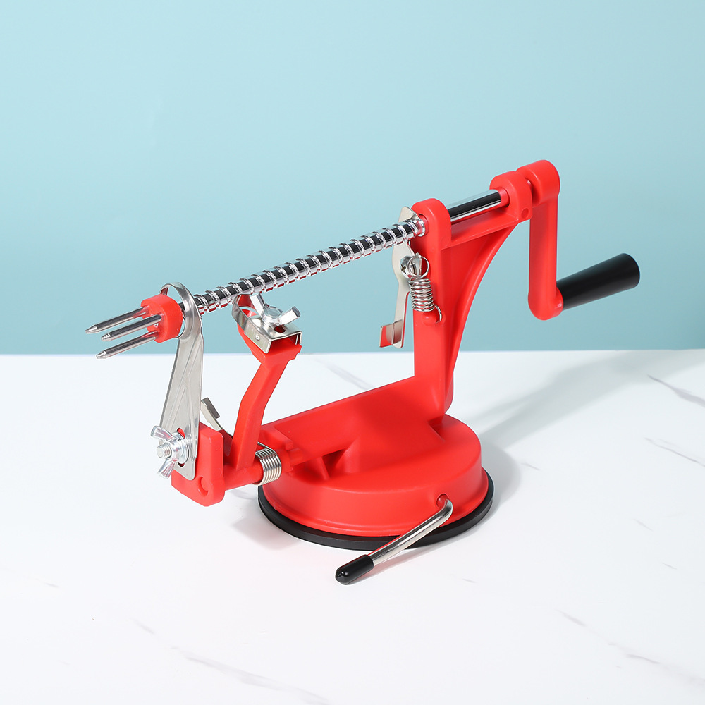 3-in-1 Automatic Fruit Peeler, Corer and Slicer - Multifunctional Fruit Peeler Machine, Manual Hand-Crank Apple Peeler for Home Use