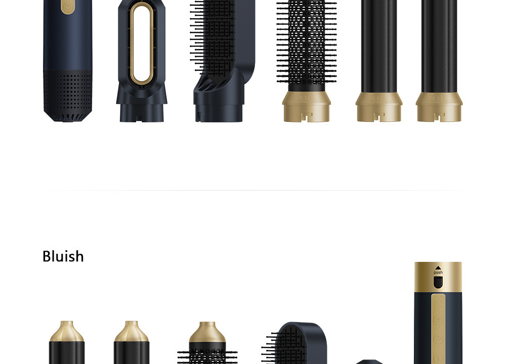 High-speed 5-in-1 Warmluftbürste Zum Locken Und Glätten Der Haare_voghion.com