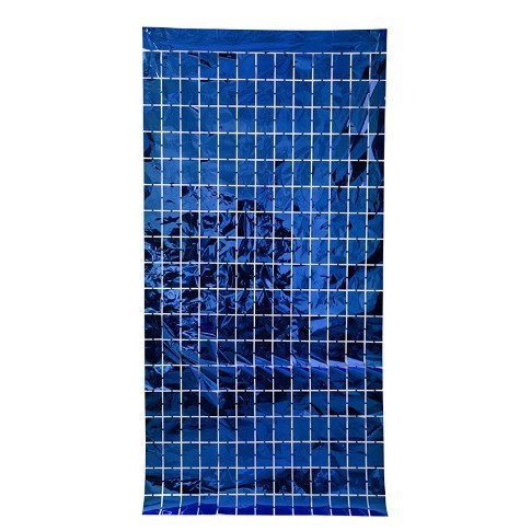 1*2m cuadrado de película de aluminio brillante cortina de seda de lluvia colorida cortina de puerta accesorios de decoración de cumpleaños pared de fondo de fiesta dibujo de flores transfronterizo