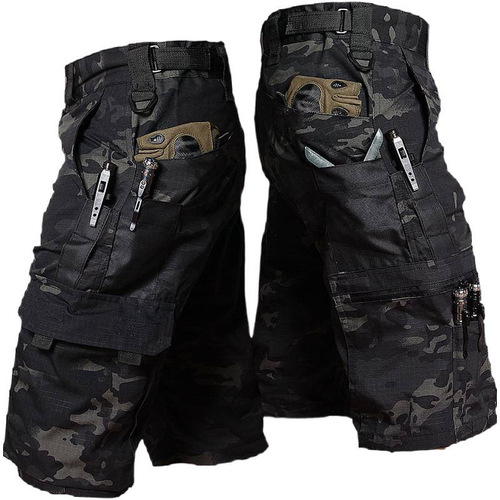 Summer Governor Outdoor Saint Beetle Work Pants for Men, Quick-Drying Tactical Pants, American Military Style Black Training Pants
