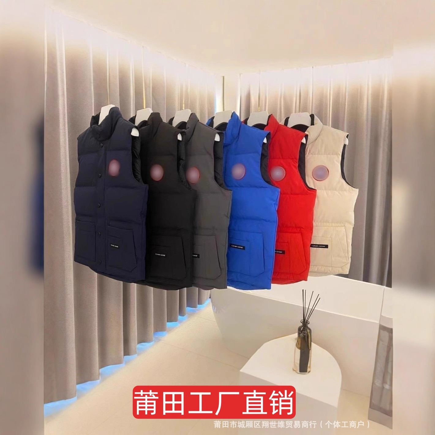 High Version 08 Big Goose Red Label Vest down Jacket Classic Expedition Waistcoat Warm Fashion Couple Style Sleeveless Vest