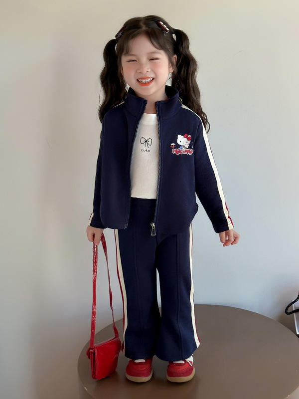 女童秋装套装2025新款洋气儿童外套休闲炸街女宝宝春秋款运动衣服|undefined