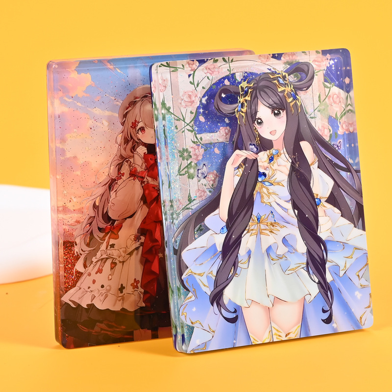 アニメーション記念アクリル流砂麻雀カードレンガカスタマイズされたカラフルな流砂漫画装飾品オタクコレクション小さなギフト|undefined